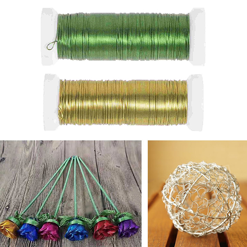 Wire Stem Florist - ลวดสำหรับงานฝีมือ ลวดจัดดอกไม้ ลวดก้านดอกไม้ DIY ลวดก้านดอกไม้ประดิษฐ์ ลวดเหล็กสำหรับจัดดอกไม้