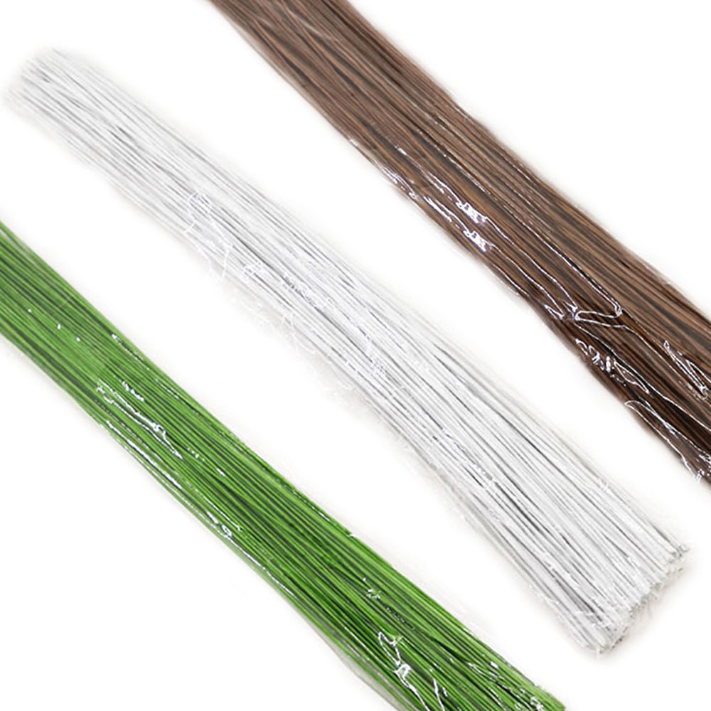 Wire Stem Florist - 50 ชิ้น/ล็อต 26 # 0.45 มม.ดอกไม้
