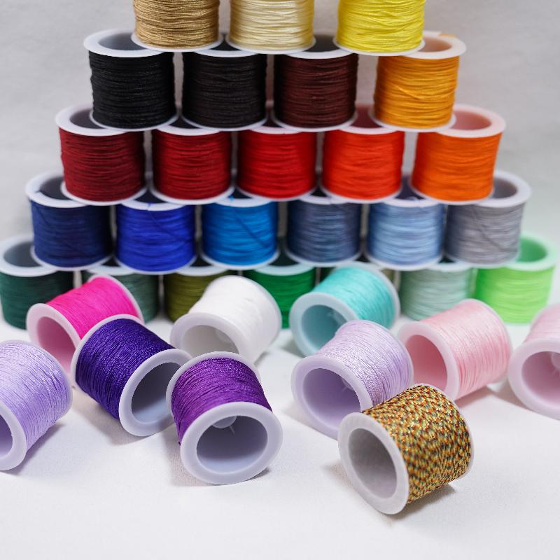 Ribbon Wired Satin - เชือกไนลอนสำหรับงานฝีมือ ขนาด 50 เมตร หนา 0.8