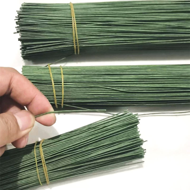 Wire Stem Florist - ลวดร้อยดอกไม้คุณภาพสูง 100 ชิ้น หุ้มด้วยกระดาษ สำหรับงาน DIY