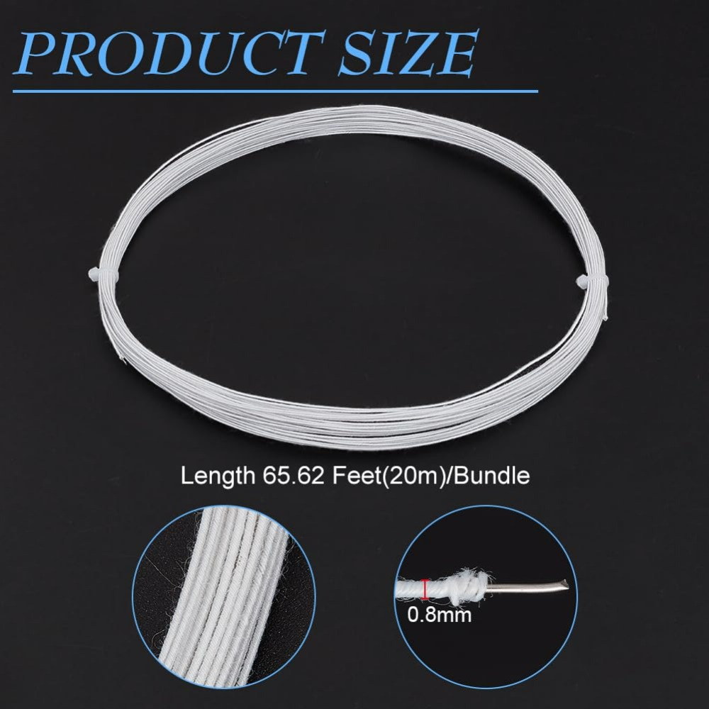 21.8 Yards White Floral Wires  - Wire Stem Florist บทวิจารณ์และราคา