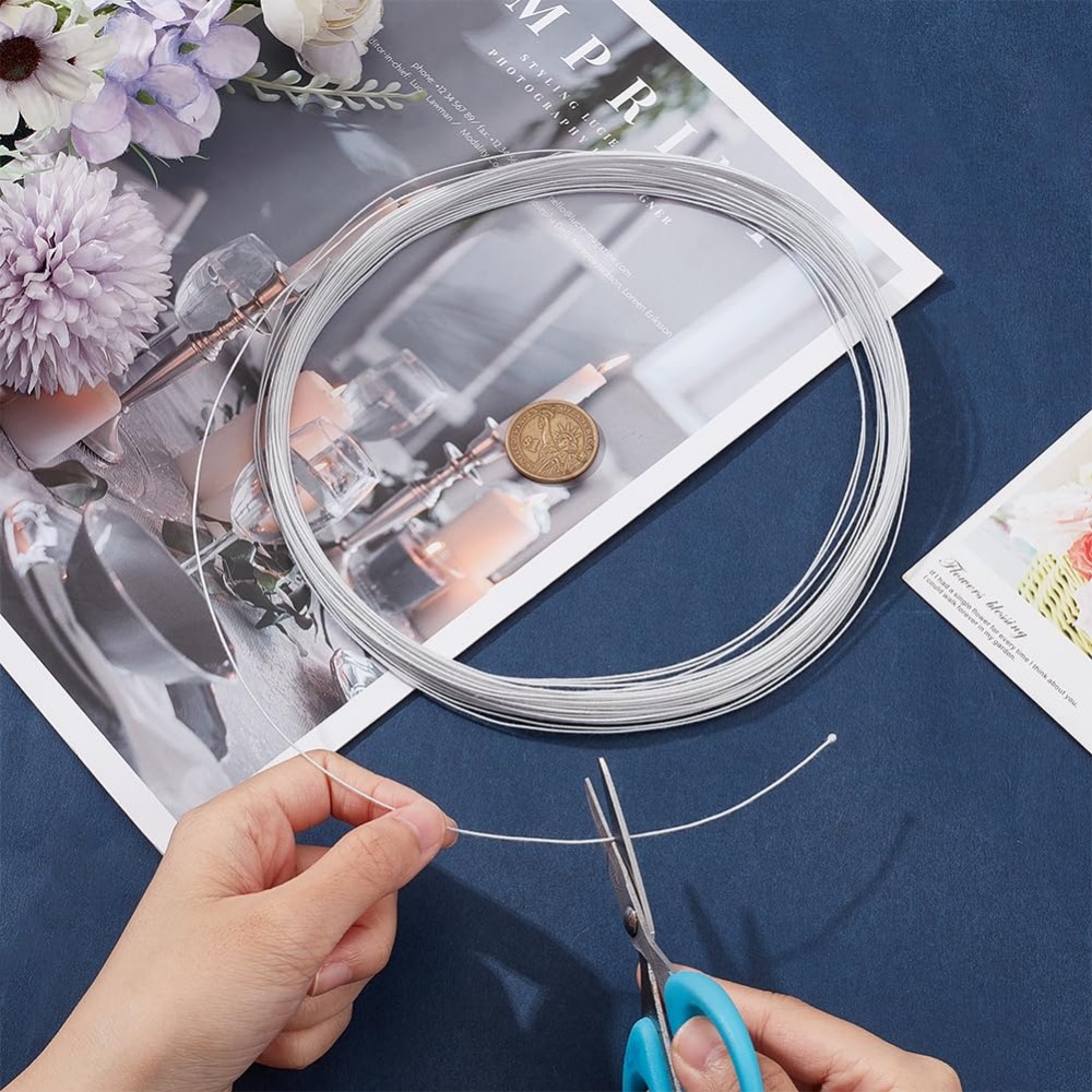21.8 Yards White Floral Wires  - Wire Stem Florist บทวิจารณ์และราคา