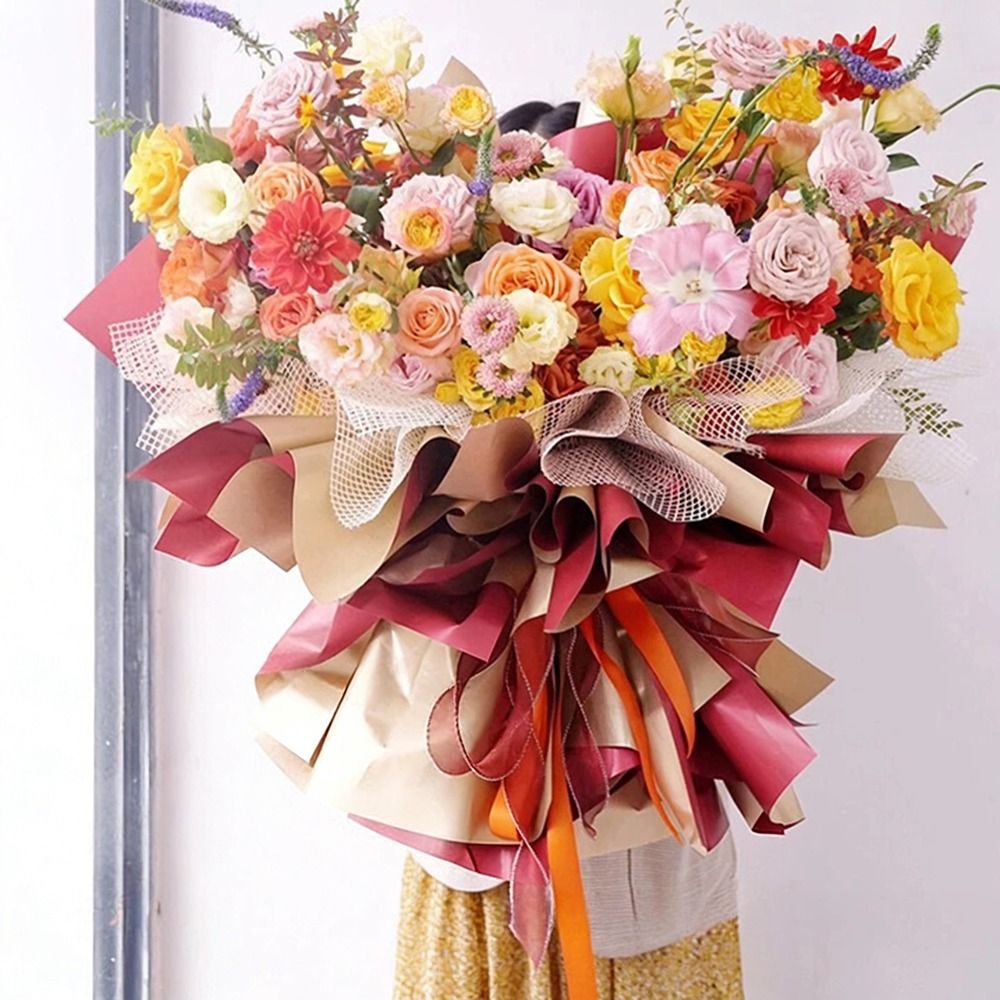 กระดาษห่อดอกไม้สด กว้าง 50 ซม. - Flower Wrap Kraft บทวิจารณ์และราคา
