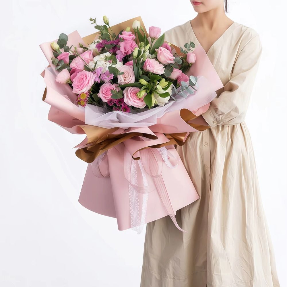 กระดาษห่อดอกไม้กันน้ำ 20 ชิ้น  - Flower Wrap Kraft บทวิจารณ์และราคา