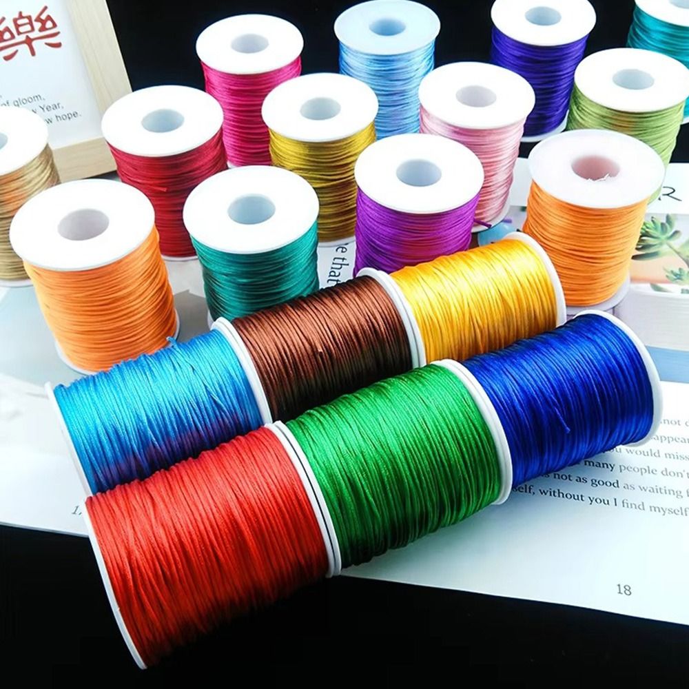 เชือกซาตินใหม่ขนาด 1.5 มม. ยาว - Ribbon Wired Satin บทวิจารณ์และราคา