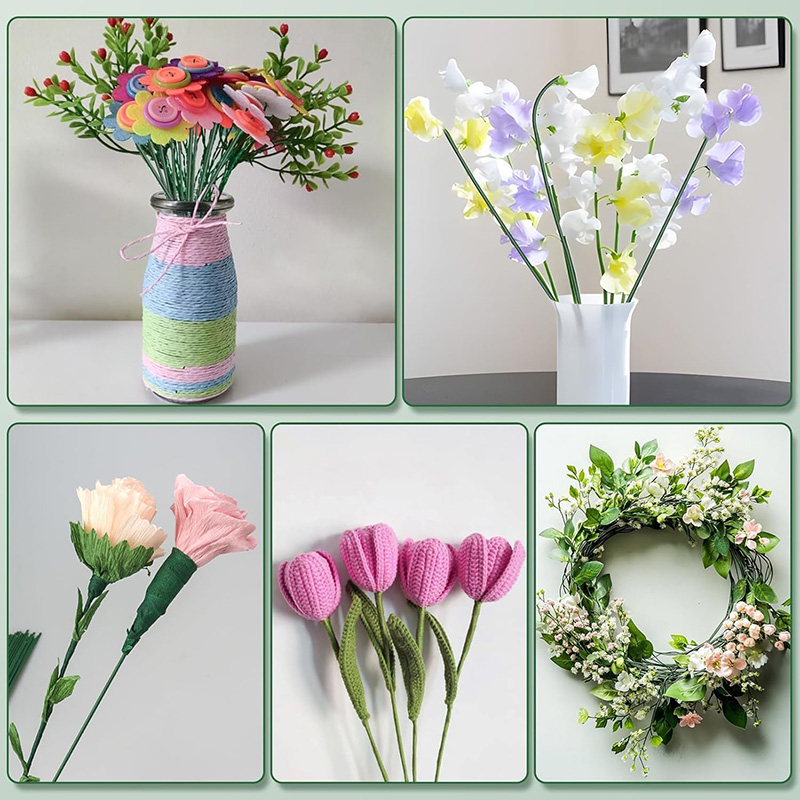 50/100 ชิ้น ลวดก้านดอกไม้ ก้าน - Wire Stem Florist บทวิจารณ์และราคา