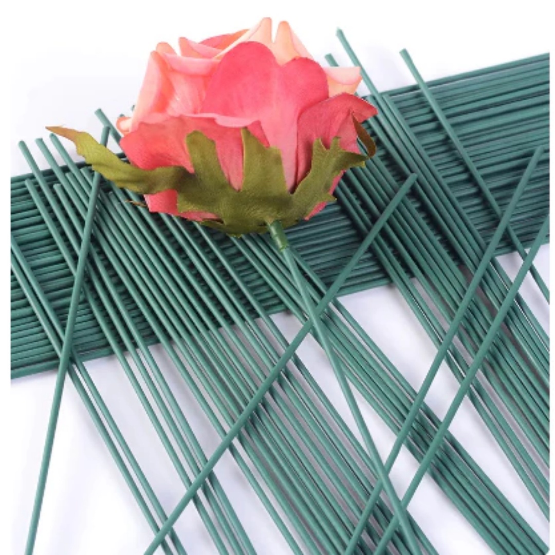 ลวดก้านดอกไม้ 50 ชิ้น สีเขียวเ - Wire Stem Florist บทวิจารณ์และราคา