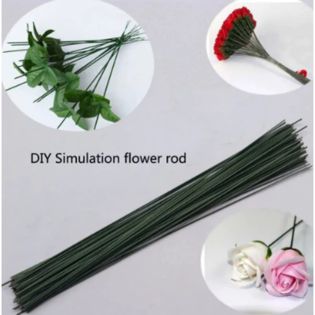 ลวดก้านดอกไม้ 50 ชิ้น สีเขียวเ - Wire Stem Florist บทวิจารณ์และราคา