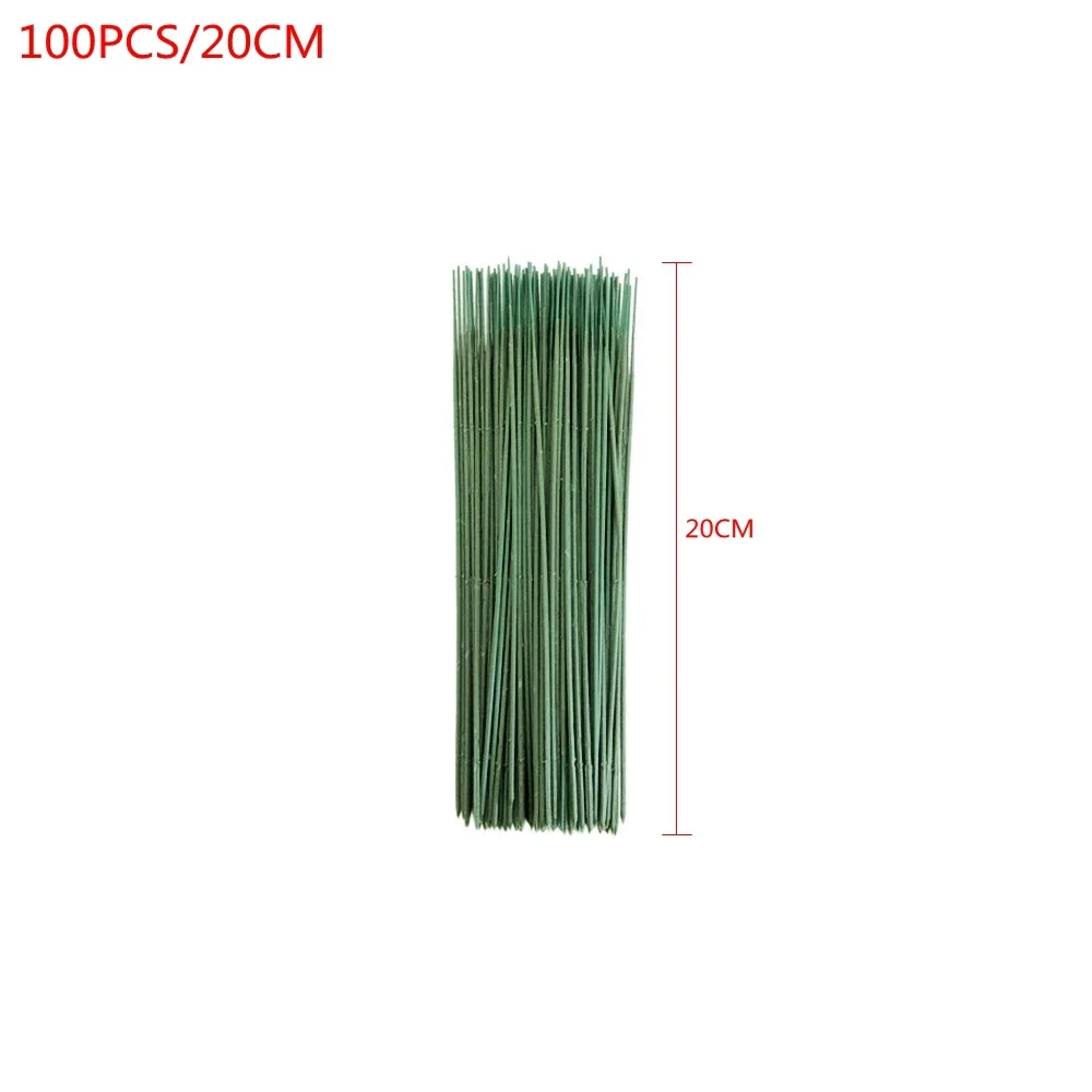 100PCS ประดิษฐ์ Potted Stem พล - Wire Stem Florist บทวิจารณ์และราคา