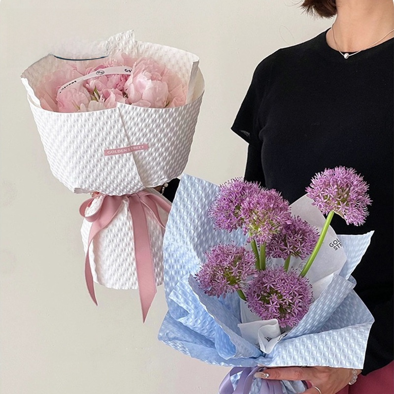 กระดาษห่อของขวัญลายดอกไม้สร้าง - Flower Wrap Kraft บทวิจารณ์และราคา