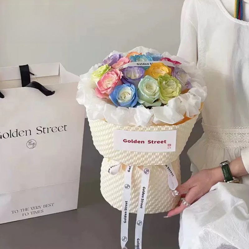 กระดาษห่อของขวัญลายดอกไม้สร้าง - Flower Wrap Kraft บทวิจารณ์และราคา