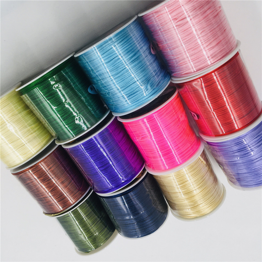 เชือก1มม. 50เมตร/ม้วนสายไนล่อน - Ribbon Wired Satin บทวิจารณ์และราคา