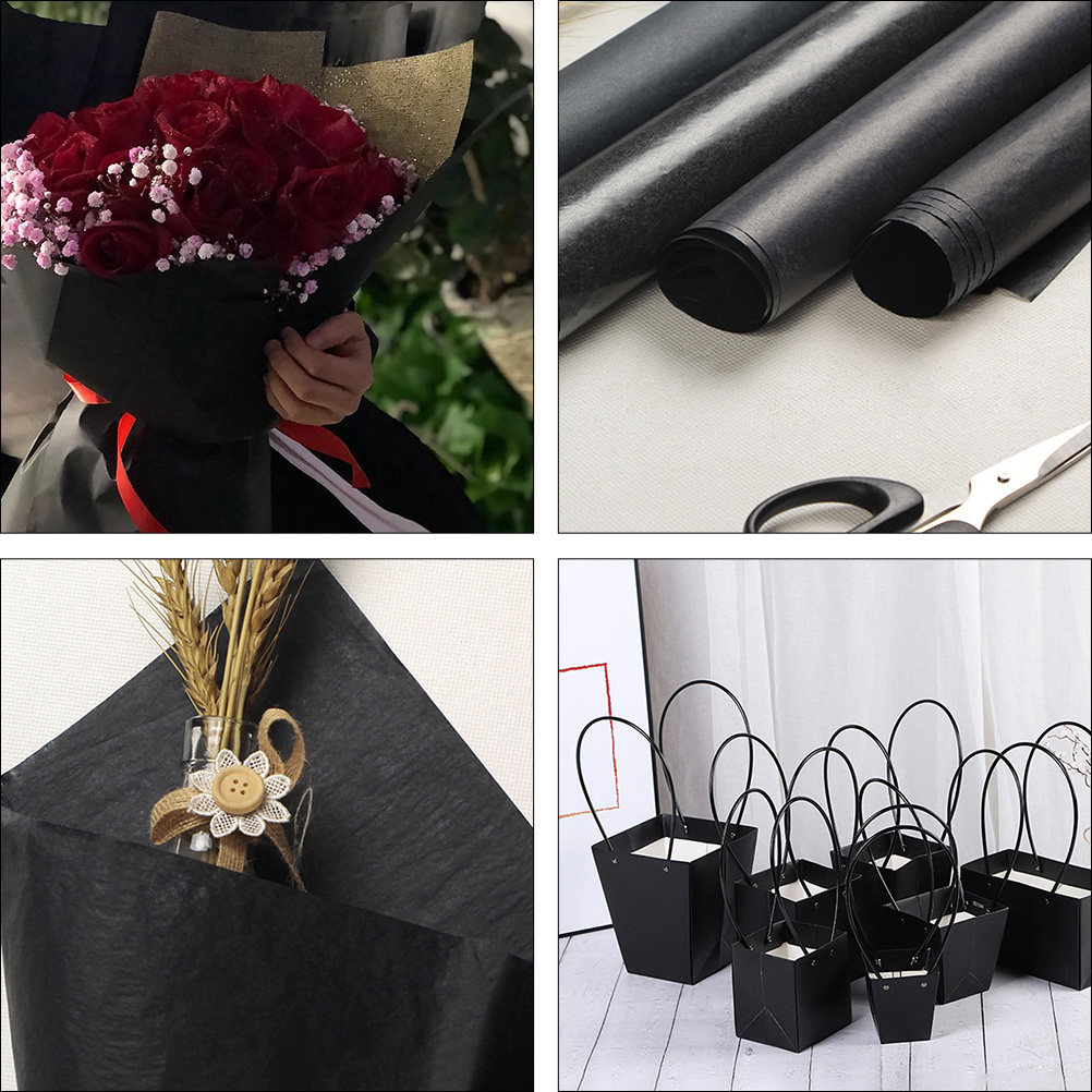 กระดาษคราฟท์สีดำ 1 ม้วน กระดาษ - Flower Wrap Kraft บทวิจารณ์และราคา