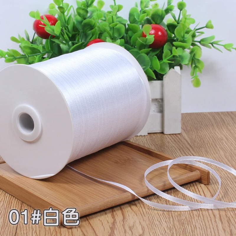 (10 เมตร/ม้วน) ริบบิ้นผ้าซาติน - Ribbon Wired Satin บทวิจารณ์และราคา