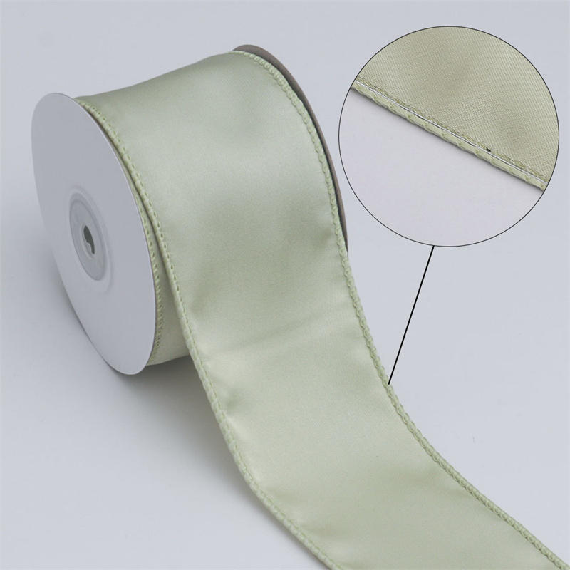 ริบบิ้นขอบลวดขนาด 63 มม. ยาว 2 - Ribbon Wired Satin บทวิจารณ์และราคา